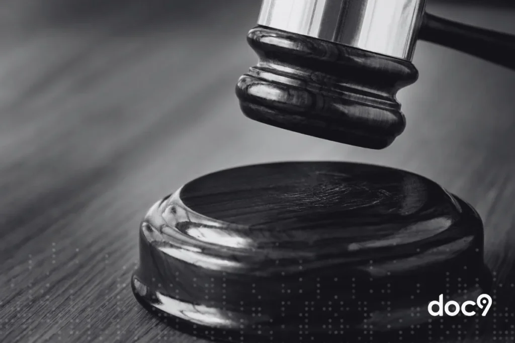 Imagem de um malhete que ilustra um artigo da doc9 sobre o que é jurisprudência.