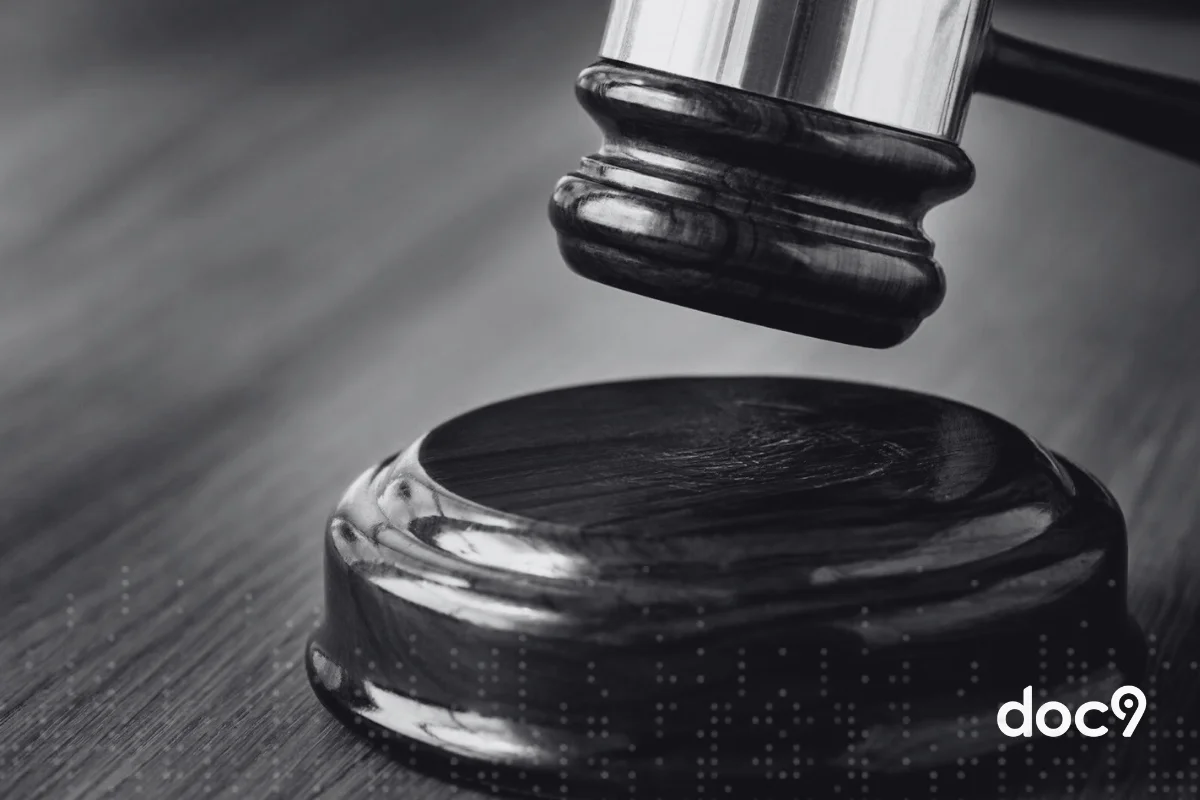 Imagem de um malhete que ilustra um artigo da doc9 sobre o que é jurisprudência.