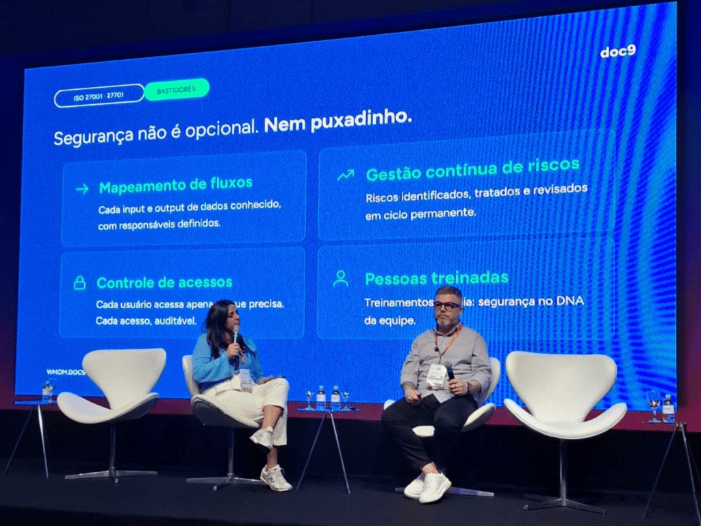 PALESTRA - Segurança no DNA: Como as Certificações ISO 27001 e ISO 27701 Transformam a Governança na Prática
Maikon Soares, Diretor de Atração e Retenção de Clientes, doc9
Bianca Medran, DPO, doc9